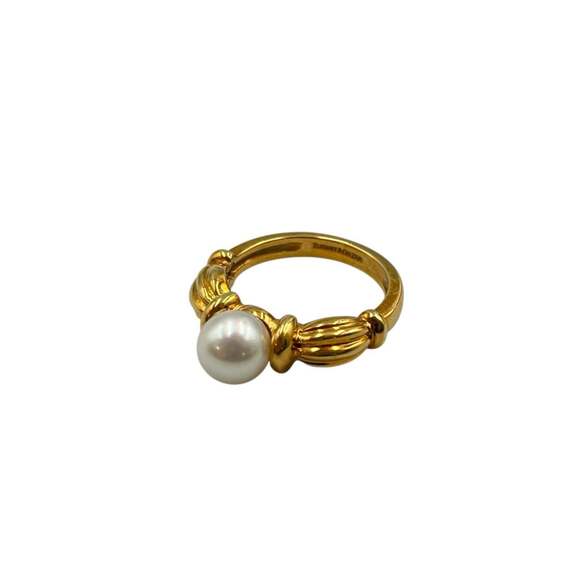 Tiffany & Co. Jewelry - TIFFANY Authentic 18k Gold Pearl Ring
